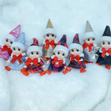 Christmas Mini Baby Elf Dolls Todder Elves Shining Kindness Craft Babies Doll Toy Decoration On The Shelf Gift For Girl Boy Kid