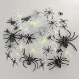 Cifeeo-1Set Simulation Plastic Spider Bat Insect Bugs for Halloween Party Fools'Day Decoration Haunted House Scary Props Kids Trick Toy