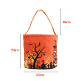 Cifeeo New Halloween Bag Luminous Pumpkin Bag Children's Portable Candy Bag Ghost Festival Tote Bucket Props Halloween Party DIY Decor