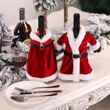 Xmas Wine Bottle Dust Cover Noel Navidad Christmas Decoration for Home Dinner Decor Christmas Gift Tree Ornament New Year 2023