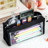 Cifeeo-Back To School Gifts Six Layers Pencil Case Transparent Estuches Escolares Pencil Pouch Stationery Large Capacity School Supplies Pencil Cases