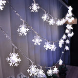 Cifeeo-Snowflake LED Light Christmas Decorations For Home Hanging Garland Christmas Tree Decor Ornament 2024 Navidad Xmas Gift New Year