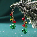 Cifeeo-Christmas gifts New Trendy Delicate Christmas Tree Earrings For Women Colorful Beads Stars Santa Claus Snowman Drop Earring Girl Christmas Gifts