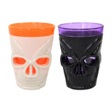 Cifeeo-3Pcs LED Light Halloween Drinking Cup Skull Glowing Wine Water Cup for Halloween Party Decoration Home Bar Supplies Horror Props