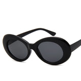 Cifeeo-Cool Sunglasses 2024 Goggle Glasses Oval Sunglasses Ladies Trendy Hot Vintage Retro Sunglasses Women's White Black Eyewear UV