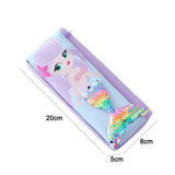 Cifeeo-Back To School Gifts Mermaid Pencil Case Estuche Escolar Pencilcase School Supplies Sequins Pencil Pouch Kawaii Stationery Pencil Cases For Girls