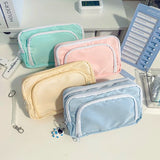 Cifeeo-Back To School Gifts Double Layers Pencil Case Kawaii Stationery Pencilcase Kalemlik Large Capacity Pen Case Estuches School Supplies Pencils Case