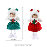 Cifeeo-Cute Girl Angel Christmas Pendant Xmas Tree Hanging Ornaments Christmas Decorations For Home Christmas Dolls Kids Gift Navidad