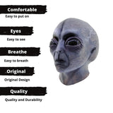 Cifeeo-Halloween Custom UFO Space Prop Helmet Mask Halloween Cosplay Alien Mask Latex Headdress Halloween Funny Horror Party Costume Funny Props