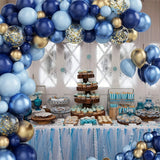 Cifeeo-113PCS Dark Blue Balloons Garland Latex Balloon Chain Birthday Party Decoration Baby Shower Wedding Balloon Set