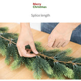 60cm Artificial PE Pine Branches Garland Indoor Home Garden Simulation Pine Rattan Green Fireplaces Holiday Party Decorations