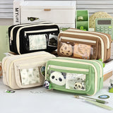 Cifeeo-Back To School Gifts 9 Layers Transparent Pencil Case Estuches Escolares Pencil Cases Piornik School Supplies Large Capacity Trousse Pencil Pouch