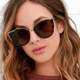 Cifeeo-Cool Sunglasses Vintage Cat Eye Sunglasses Women Fashion Brand Designer Sunglasses Female Sexy Leopard Cateyes Black Gradient Oculos De Sol