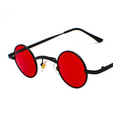 Cifeeo-Cool Sunglasses Trending Wide Bridge Retro Rock Punk Sunglasses Classic Small Round Clear Red Sun Glasses UV400