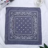 Cifeeo Vintage Bohemia Print Bandana Hair Bands For Girls  Women Headband Scarf  Face Mask Cross Turban Bandanas Headwear 55Cmx55cm