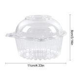 Cifeeo-10/50Pcs Cupcake Packaging Box Clear Dessert Donut Muffin Cake Container Holder Wedding Birthday Party Supplies Christmas Decor