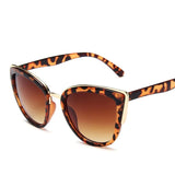 Cifeeo-Cool Sunglasses Vintage Cat Eye Sunglasses Women Fashion Brand Designer Sunglasses Female Sexy Leopard Cateyes Black Gradient Oculos De Sol