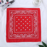 Cifeeo Vintage Bohemia Print Bandana Hair Bands For Girls  Women Headband Scarf  Face Mask Cross Turban Bandanas Headwear 55Cmx55cm