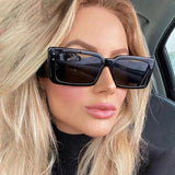 Cifeeo-Cool Sunglasses Vintage Rectangle Sunglasses Women Leopard Ladies Sun Glasses Retro Brand Designer Travel Eyewear UV400