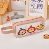 Cifeeo-Back To School Gifts Capibara Transparent Pencil Case Capibaras Peluche Pencil Case Girls School Supplies Pencilcase Cute Stationery Pencil Pouch