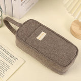 Cifeeo-Back To School Gifts Pencil Case Large Capacity School Supplies Pencilcase Astuccio Solid Color Pen Case Trousse Japanese Stationery Pencil Box