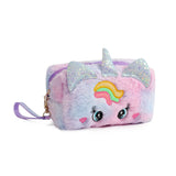 Cifeeo-Back To School Gifts Pencil Case Unicorn School Supplies Pencil Pouch Plush Estuche Escolar Big Eyes Pencilcase Stationery Pencil Cases For Girls