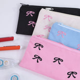 Cifeeo-Back To School Gifts Pink Bow Pencil Case Cute Stationery Pencil Case Girls School Supplies Trousse Back To School Estuches Escolares Pencil Pouc