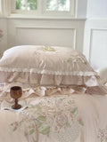 Cifeeo-French Romance 1000TC Egyptian Cotton 4/7Pcs Bedding Set Vintage Rose Flowers Embroidery Lace Duvet Cover Bed Sheet Pillowcases