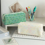 Cifeeo-Back To School Gifts Colored Lines Pencil Case School Supplies Pencil Case Girls Trousse Large Capacity Stationery Estuche Escolar Pencil Pouch