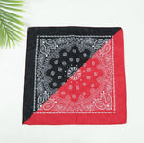 Cifeeo Vintage Bohemia Print Bandana Hair Bands For Girls  Women Headband Scarf  Face Mask Cross Turban Bandanas Headwear 55Cmx55cm