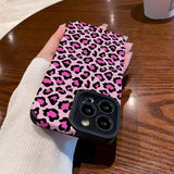 CIFEEO- Graduation Gift Back to School Season Pink Leopard Print Phone Case For iphone 14 13 12 11 XR XS Pro Max 14Plus 12 13Mini 7 8 Plus Lense Protection Soft Silicone Case