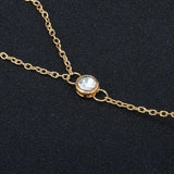 Cifeeo-Christmas gifts idea Winter outfits Christmas outfits Vintage Gold Color Big Zircon Bracelet Ring Wrist Chain Jewelry Fashion Hand Back Bangles Female Women Arrow Bracelet