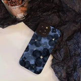 CIFEEO- Blue Camellia Phone Case For iphone 11 12 13 14 Pro Max 14 Plus 12 13 Min 7 8 Plus Flowers Camera Protection TPU Soft Cover Case