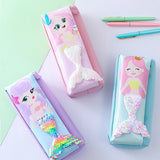 Cifeeo-Back To School Gifts Mermaid Pencil Case Estuche Escolar Pencilcase School Supplies Sequins Pencil Pouch Kawaii Stationery Pencil Cases For Girls
