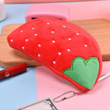Cifeeo-Back To School Gifts Fruits Pencil Case Kawaii Stationery Watermelon Pencil Pouch Estuches Plush School Supplies Trousse Soft Pencil Cases For Girls