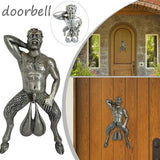 Cifeeo-Halloween Funny Mans Balls Door Knocker Ornament Home Decor Funny Resin Knocking Doorbell Hanging Miniature Figurine Outdoor Garden