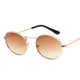 Cifeeo-Cool Sunglasses 2024 Oval Women Sunglasses Men Glasses Lady Luxury Retro Metal Sun Glasses Vintage Mirror UV400 Oculos De Sol