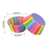 Cifeeo-100Pcs Muffin Cupcake Paper Cups Cupcake Liner Baking Muffin Box Cup Case Party Tray Cake Decorating Tools Birthday Party Decor