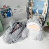Cifeeo-Back To School Gifts Shark Pencil Case Plush Cute Stationery Pencil Cases Trousse Large Capacity School Supplies Estuches Escolares Pencil Pouch