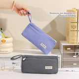 Cifeeo-Back To School Gifts Corduroy Pencil Case Cute Stationery Pencil Case Girls Large Capacity Pencilcase School Supplies Estuche Escolar Pencil Pouch