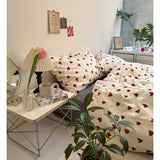 Cifeeo-INS Style Bedding Boys Girls Twin Queen Size Duvet Cover Set Flat Sheet Pillowcase Bed Linen Kids Adult Fashion Home Textile