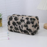Cifeeo-Back To School Gifts Winter Plush Pencil Case Estuches Escolares Pencil Cases Cute Stationery Makeup Bag Large Capacity School Supplies Pencil Pouch