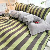 Cifeeo-Ins Pastoral style Yellow Small Flowers Bedding Set Twin Queen Size Duvet Cover Flat Sheet Pillowcase Princess Girl Bed Linen