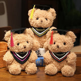 CIFEEO-Graduation Gift Back to School Season Doctor's Clothing Teddy Bear Doll Plush Toy Small Sitting Bear Doll Boys Girls Students Graduation Gift