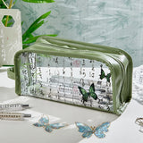 Cifeeo-Back To School Gifts Transparent Pencil Case Estuche Lapices Pencilcase Chinese Style Large Capacity Kalemlik Butterfly School Supplies Pencil Pouch