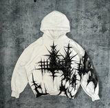 Cifeeo-Harajuku Gothic Street Evil Dragon Graffiti Print Hoodie Trend Fashion Black Pullover Oversized Hoodies Y2k Men Women Sweatshirt