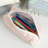 Cifeeo-Back To School Gifts Colored Lines Pencil Case School Supplies Pencil Case Girls Trousse Large Capacity Stationery Estuche Escolar Pencil Pouch