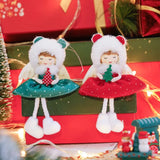 Cifeeo-Cute Girl Angel Christmas Pendant Xmas Tree Hanging Ornaments Christmas Decorations For Home Christmas Dolls Kids Gift Navidad