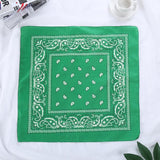 Cifeeo Vintage Bohemia Print Bandana Hair Bands For Girls  Women Headband Scarf  Face Mask Cross Turban Bandanas Headwear 55Cmx55cm