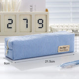 Cifeeo-Back To School Gifts Simple Corduroy Pencil Case Estuches Escolares Pencil Case Girls Cute Stationery Trousses Scolaires School Supplies Pencil Pouch